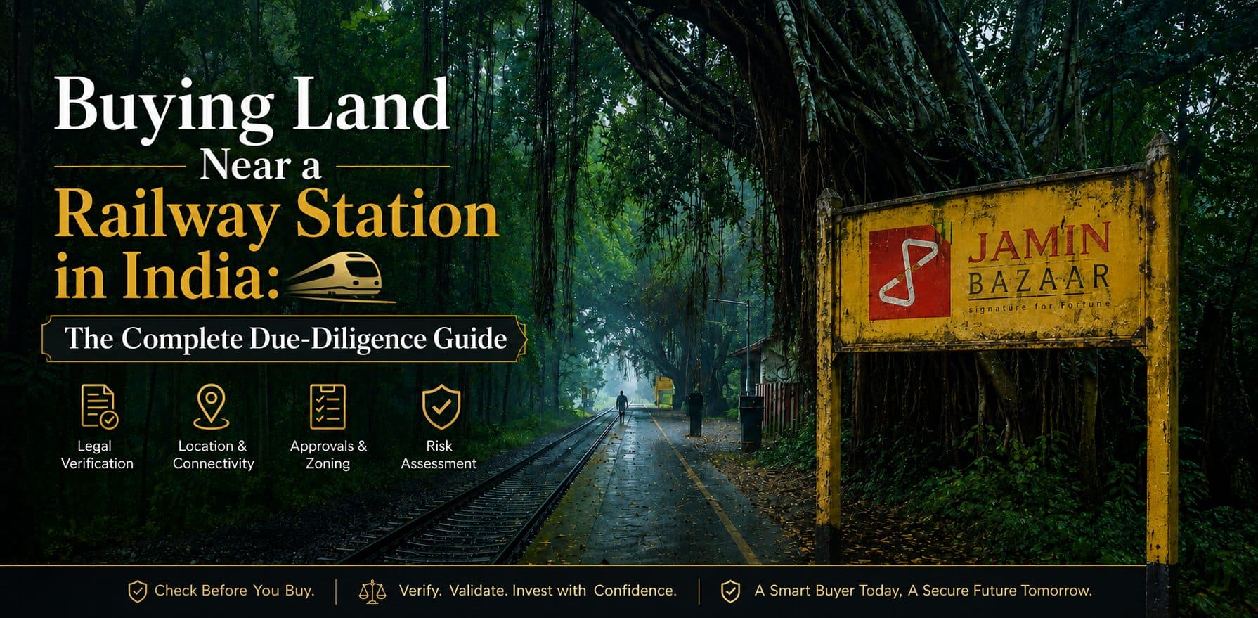 Buying land near a railway station in India due diligence guide