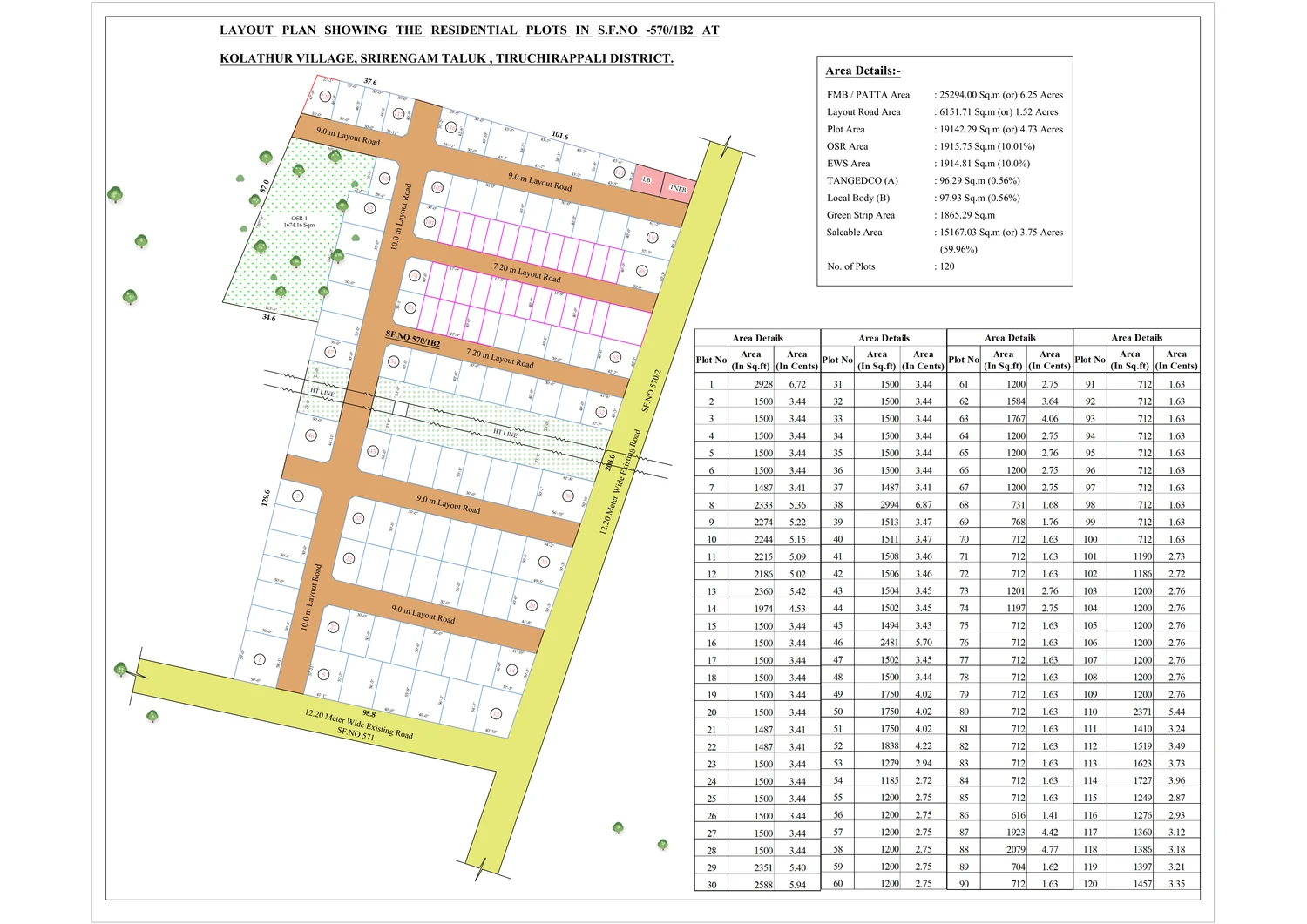 Trichy's Tulip — the sanctioned layout drawing as issued